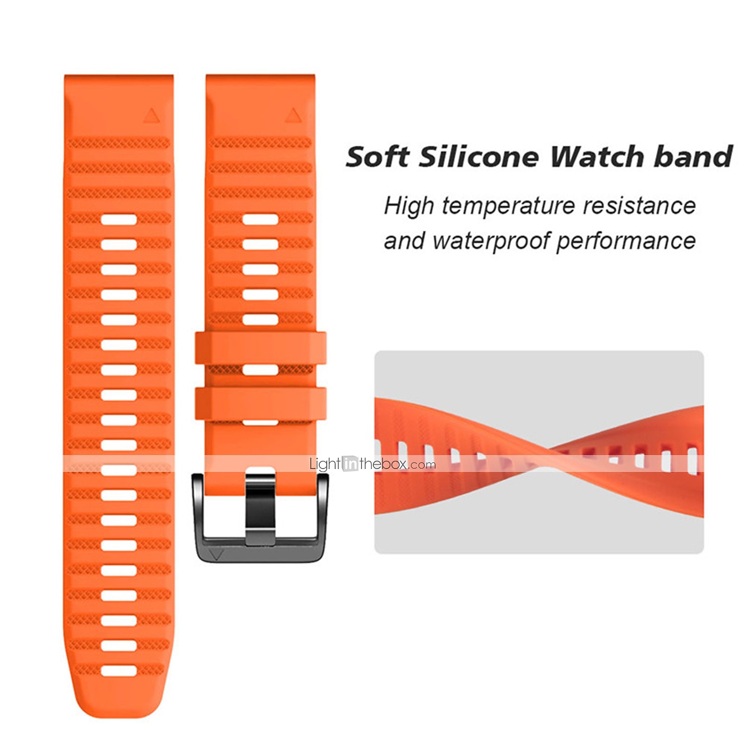 Horlogeband voor Garmin Fenix 7 Pro 6 5 Plus Epix Pro 47mm Approach S70 47mm S62 S60 Forerunner 955 255 945 745 Instinct 2 Marq Descent Quatix 22mm Siliconen Vervanging Band Snelle pasvorm 22 mm 2025 - $18.99 –P4