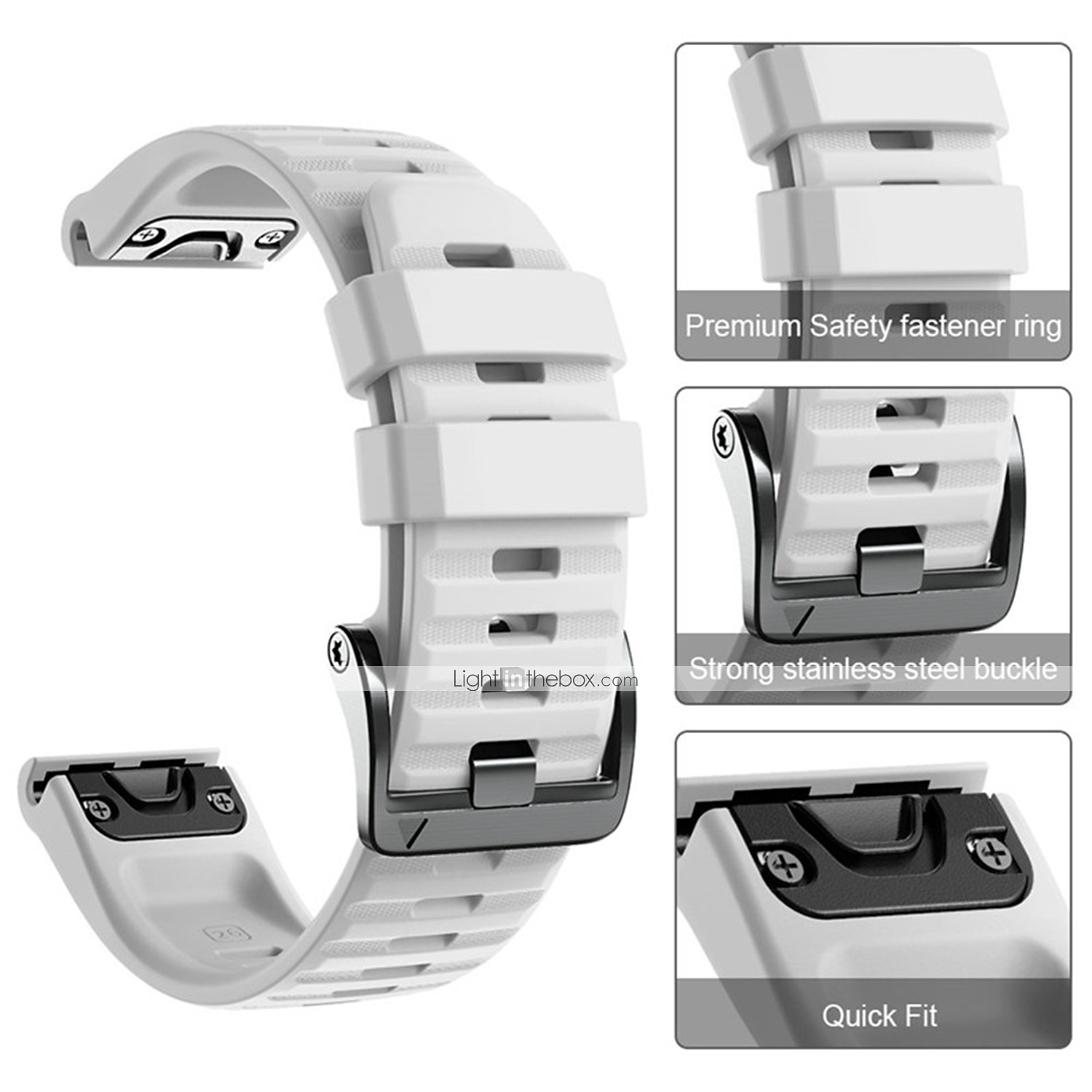 Horlogeband voor Garmin Fenix 7 Pro 6 5 Plus Epix Pro 47mm Approach S70 47mm S62 S60 Forerunner 955 255 945 745 Instinct 2 Marq Descent Quatix 22mm Siliconen Vervanging Band Snelle pasvorm 22 mm 2025 - $18.99 –P3