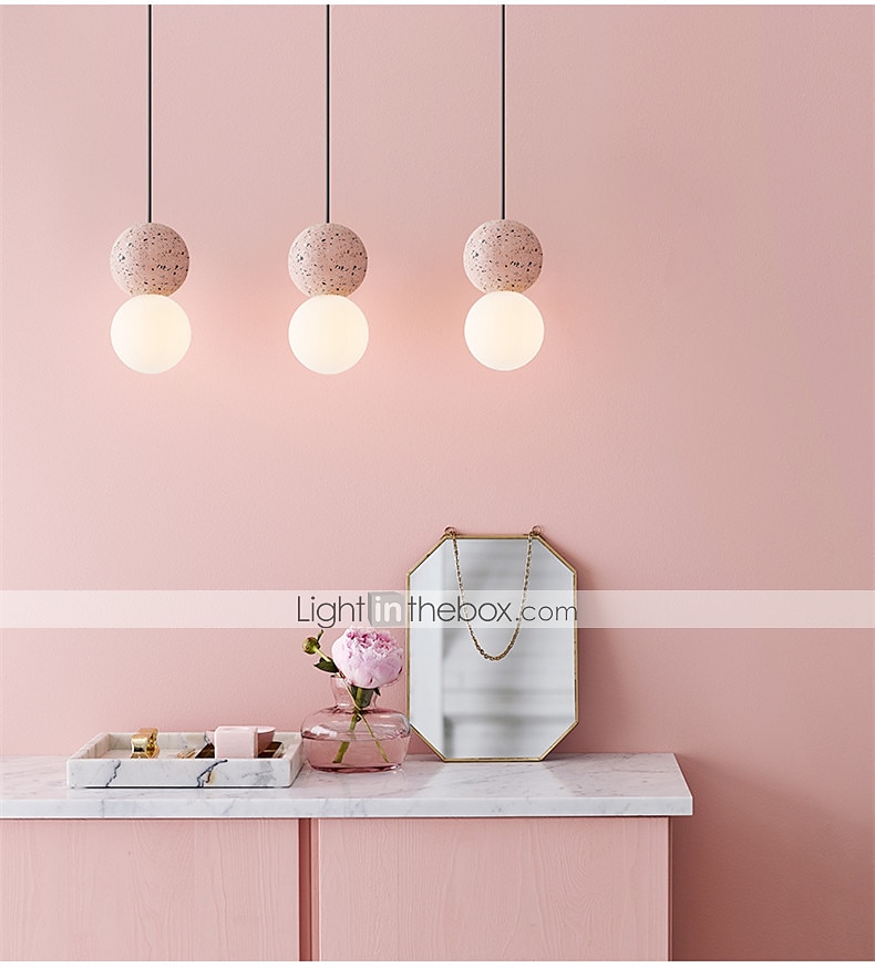 10 cm Design unico Luci Pendenti Metallo Resina Sfera Finiture verniciate Stile nordico 110-120V 220-240V del 2025 a $107.99 –P6
