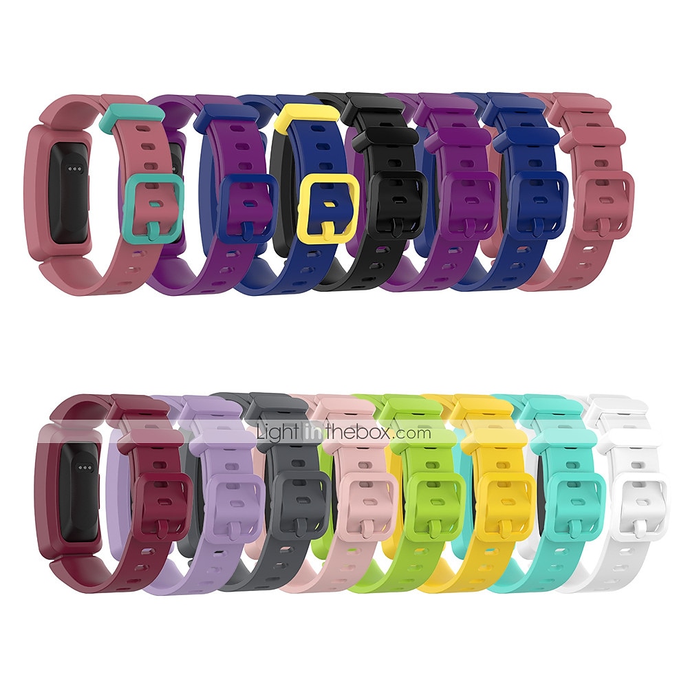 Reim til Smartklokke Kompatibel med Fitbit Fitbit Inspire Inspire 2 / Inspire HR / Inspire Ace 2 Silikon Smartklokke Stropp Elastisk Justerbar Pustende Sportsrem Erstatning Armbånd 2025 - $9.99 –P1