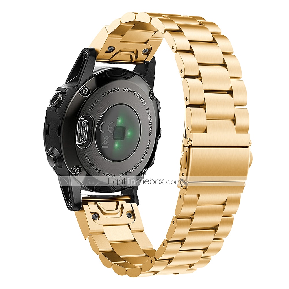 Pulseiras de Relógio para Garmin Fenix 7S / 6S Pro Safira Instinto 2S Descent Mk2S Aço Inoxidável Substituição Alça Ajuste rápido 22mm Banda de metal Pulseira de 2025 por $21.99 –P7