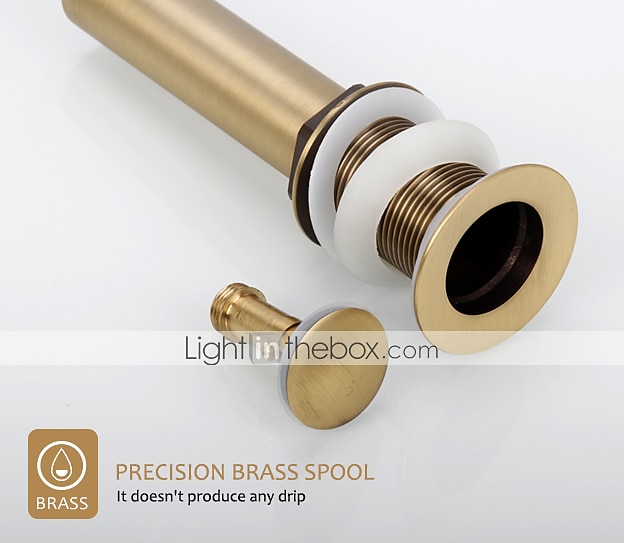 Brass Pop Up Sink Drain Stopper with Overflow Bathroom Faucet Vessel Vanity Sink Drainer 2025 - $29.99 –P7