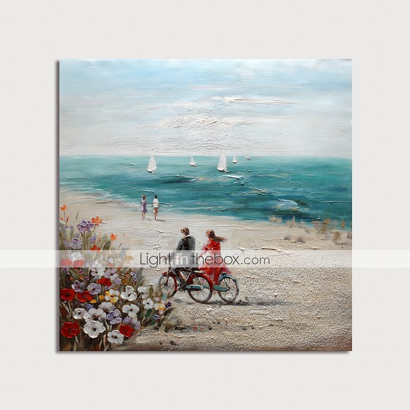 Peinture à l'huile Hang-peint Peint à la main Carré Paysage Moderne Toile étirée / Toile tendue de 2025 ? $122.99 –P3