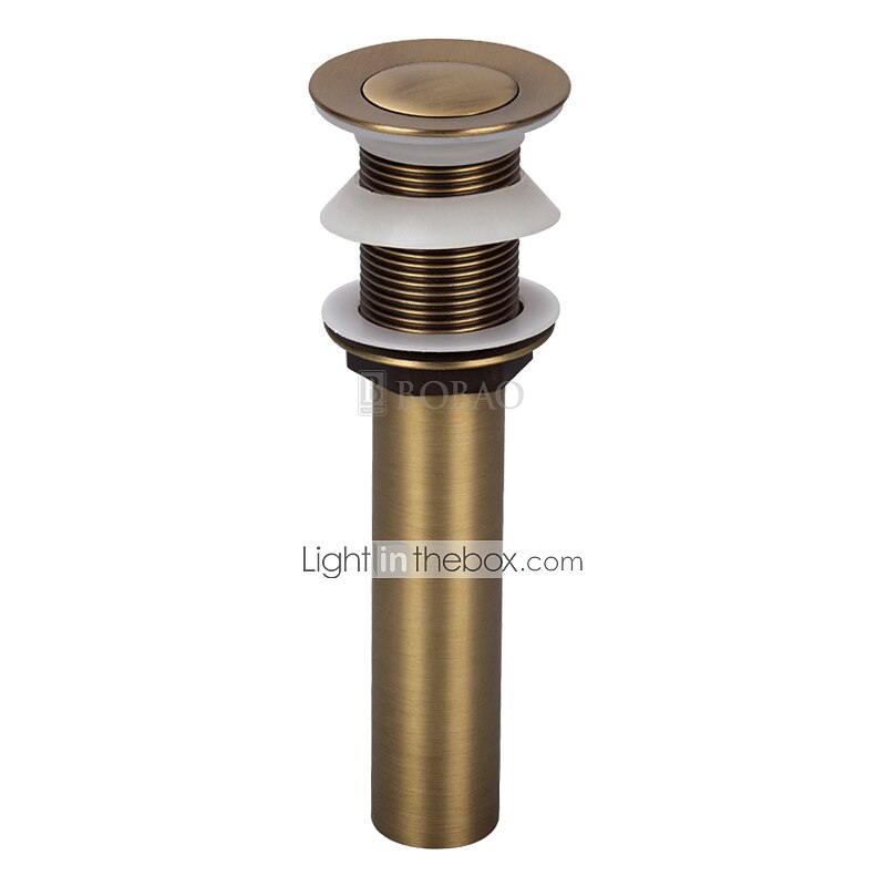 Brass Pop Up Sink Drain Stopper with Overflow Bathroom Faucet Vessel Vanity Sink Drainer 2025 - $29.99 –P1
