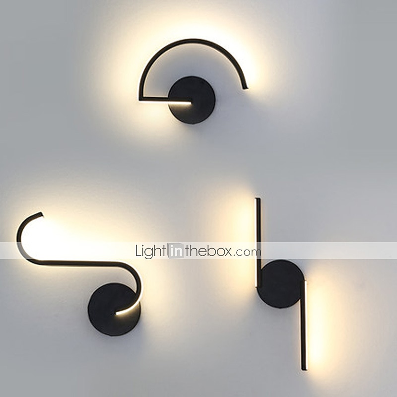 Lightinthebox Lampada Da Parete A Led Linea Nordica Bianco E Nero Personalità Creativa Lampada Da Parete Di Design Decorativa Led Camera Da Letto Comodino Moderno Corridoio del 2025 a $116.99 –P6