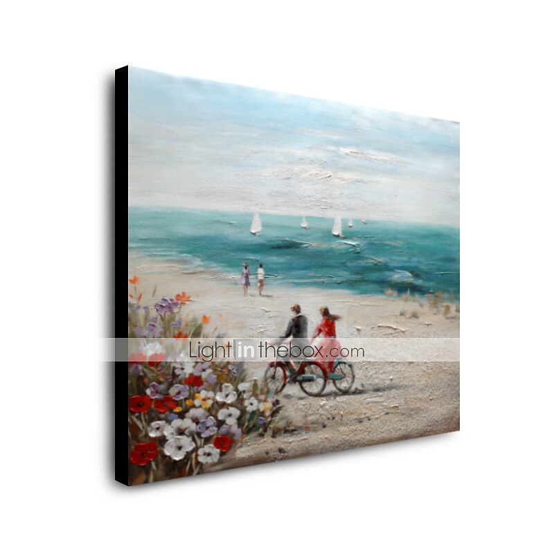 Peinture à l'huile Hang-peint Peint à la main Carré Paysage Moderne Toile étirée / Toile tendue de 2025 ? $122.99 –P9