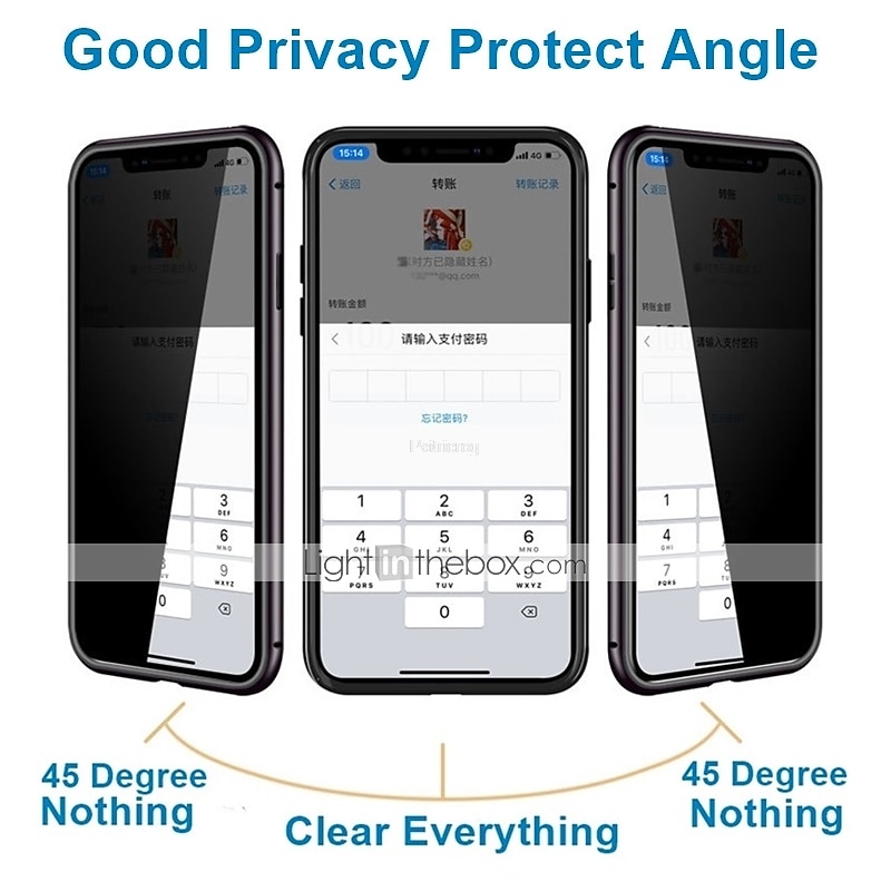 Phone Case For iPhone 17 Pro Max 17 Air 16 15 14 Pro Max Plus 13 12 11 Pro Max Mini Magnetic Adsorption Full Body Protective Double Sided Anti peep Tempered Glass 2025 - $16.99 –P7