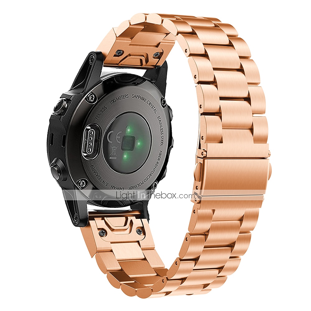 Pulseiras de Relógio para Garmin Fenix 7S / 6S Pro Safira Instinto 2S Descent Mk2S Aço Inoxidável Substituição Alça Ajuste rápido 22mm Banda de metal Pulseira de 2025 por $21.99 –P8