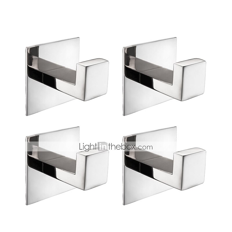 Bad Zubehör-Set / Handtuchhalter / Kleiderhaken Neues Design / Selbstklebend / Multifunktion Moderne / Antike Edelstahl 4pcs - Bad Wandmontage 2025 - $55.99 –P1