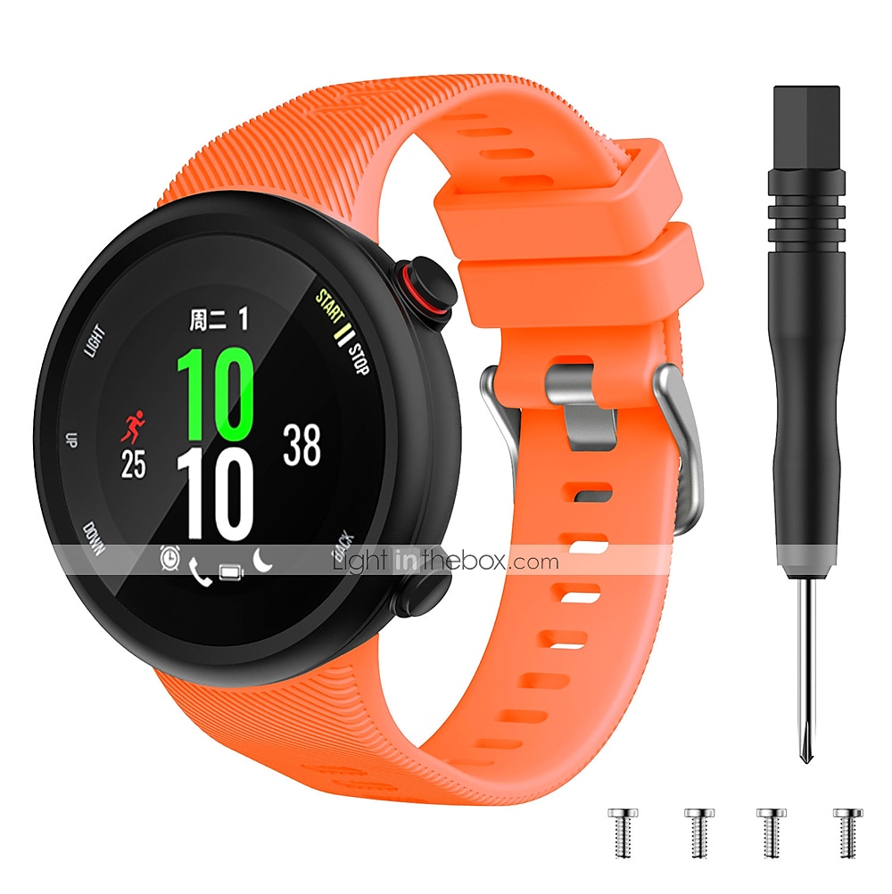 Ver Banda para Garmin Forerunner 45/45s Silicona Reemplazo Correa con herramienta de eliminación Transpirable Correa Deportiva Pulsera 2026 - $11.99 –P6