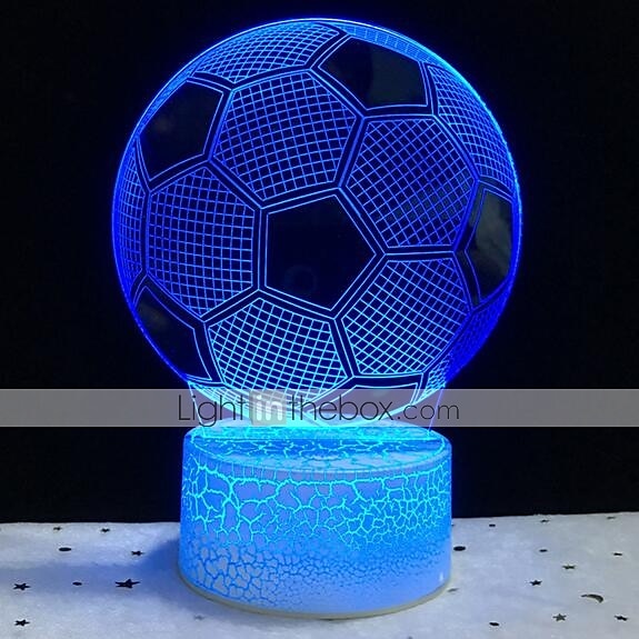 Veilleuse de football LED personnalisée Lampe télécommandée