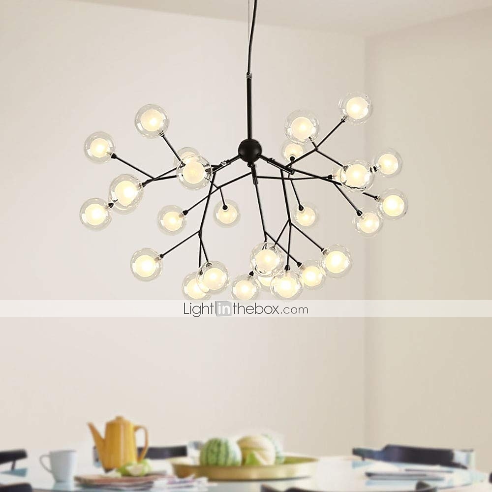 Κρεμαστό led πολυελαίου 27 φωτός 75 cm ελαφρύ μεταλλικό γυαλί βαμμένο σπούτνικ φινιρίσματα καλλιτεχνική σφαίρα 110-120v 220-240v 2026 - $699.99 –P7