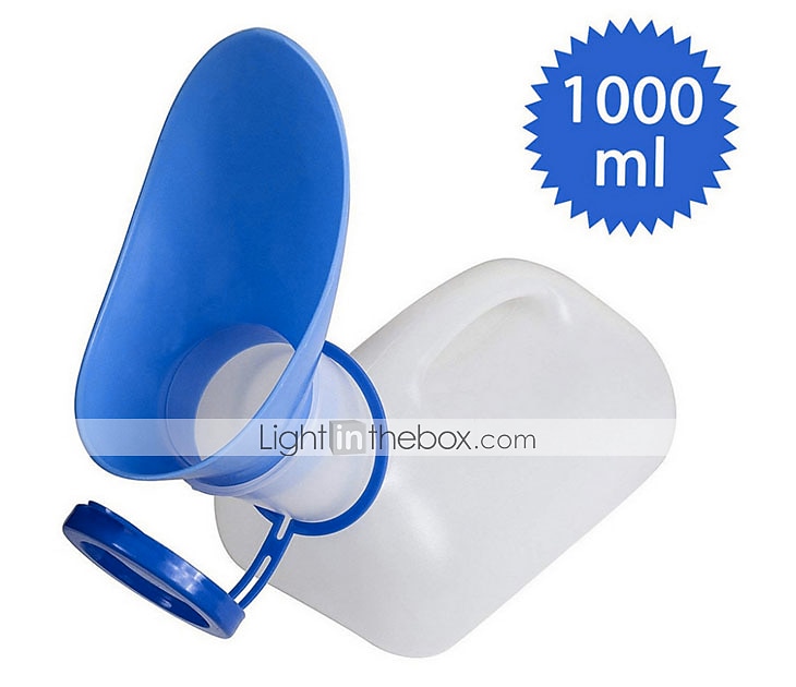 1 st 1000 ml draagbare plastic mobiele urinoir toilet flesje outdoor camping auto urine fles voor vrouwen mannen reis reizen gereedschap 2025 - $17.99 –P4