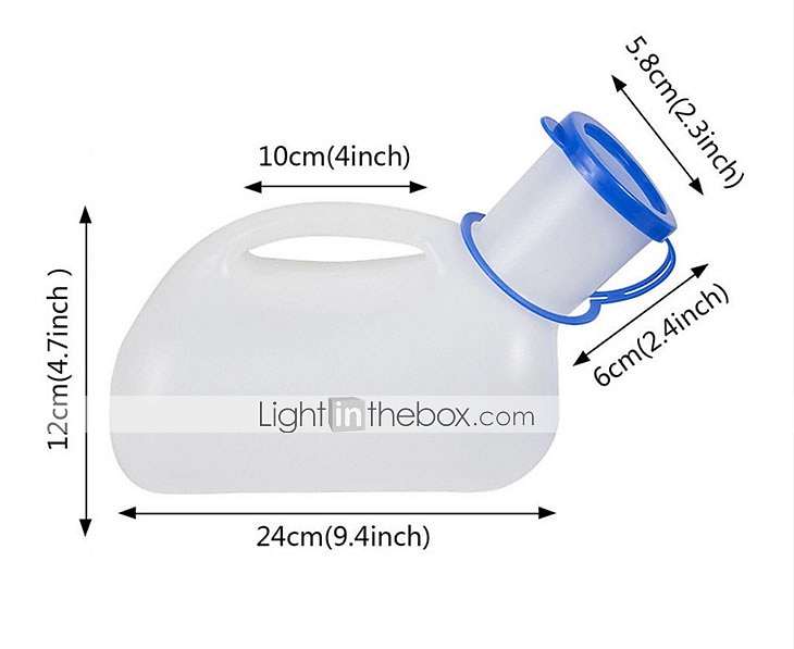 1 st 1000 ml draagbare plastic mobiele urinoir toilet flesje outdoor camping auto urine fles voor vrouwen mannen reis reizen gereedschap 2025 - $17.99 –P2