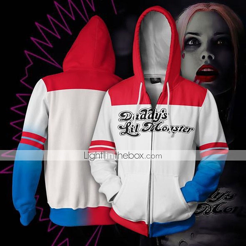 Cosplay Harley Quinn Cosplay Costume Hoodie Back To School Print 3D Printing For Men's Women's Adults' Back To School 2025 - $44.99 –P1