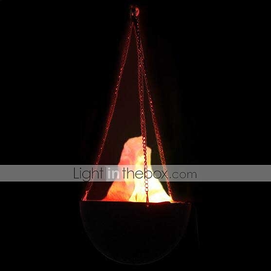 Électrique led fausse flamme lampe torche lumière feu pot bol halloween  prop fête décor à la