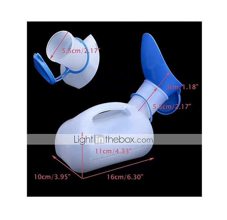1 st 1000 ml draagbare plastic mobiele urinoir toilet flesje outdoor camping auto urine fles voor vrouwen mannen reis reizen gereedschap 2025 - $17.99 –P3
