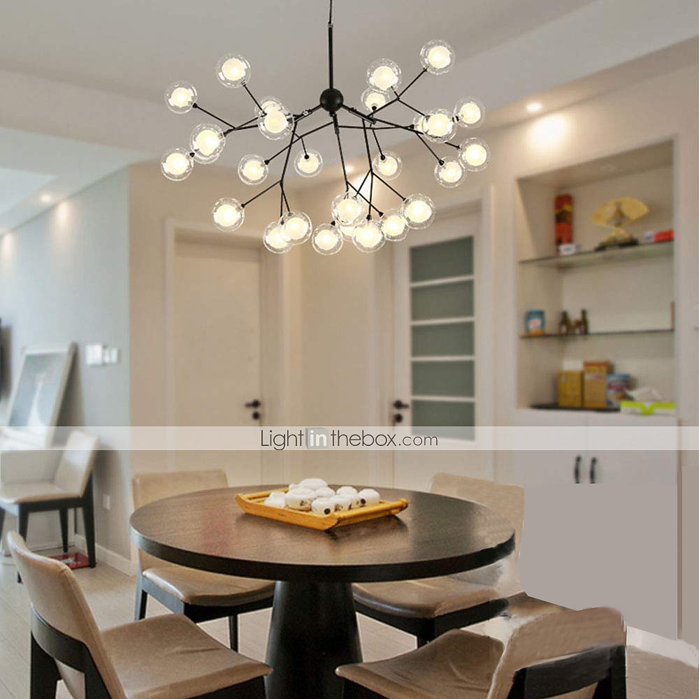 Κρεμαστό led πολυελαίου 27 φωτός 75 cm ελαφρύ μεταλλικό γυαλί βαμμένο σπούτνικ φινιρίσματα καλλιτεχνική σφαίρα 110-120v 220-240v 2026 - $699.99 –P4
