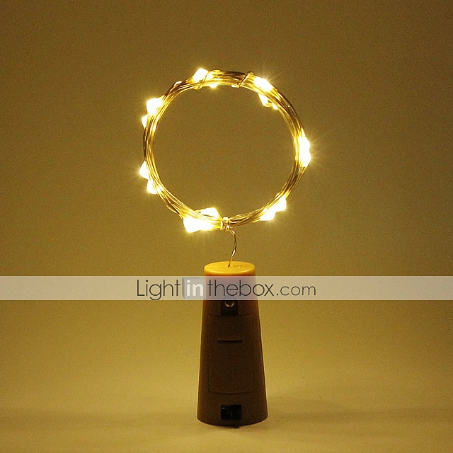 5pcs String Led Wine Bottle with Cork 2M 20 LEDs Bottle Lights Battery Cork for Party Wedding Christmas Halloween Bar Decor 2025 - $16.99 –P2