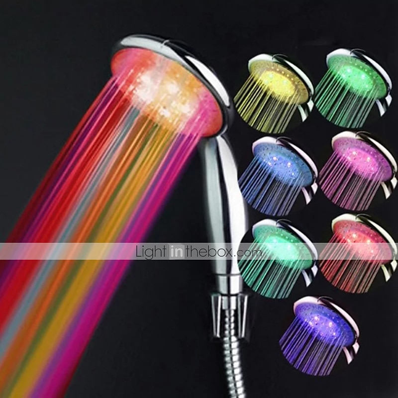 2025年 コンテンポラリー ハンド シャワー / レイン シャワー クローム feature - クリエイティブ / LED / シャワー、シャワー ヘッド  コレクション – $14.99 –P3