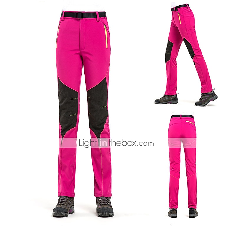 Naisten Vaellushousut Softshell-housut Patchwork Talvi Ulko- Normaali Vedenkestävä Tuulenkestävä Hengittävä Lämmin Pants Alaosat Musta Purppura Fuksia Burgundi Taivaan sininen Telttailu / Retkely 2025 - $56.99 –P5