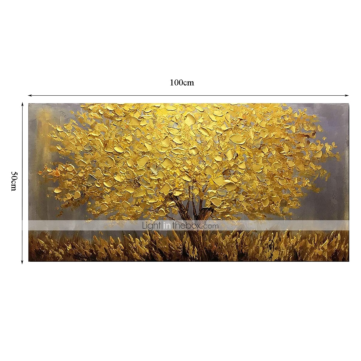 2025年 インテリア雑貨 油絵 100％ 手作り 手描き 壁アート キャンバス 黄色 木 植物 水平 抽象 モダン 家の装飾 装飾 ロールキャンバス ストレッチフレーム  コレクション – $138.99 –P6