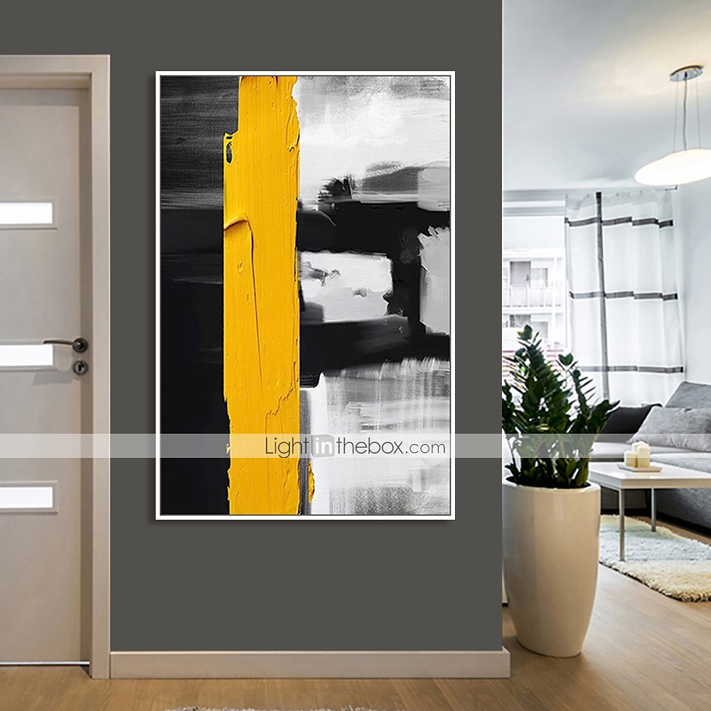 Oil Painting Hand Painted Vertical Abstract Pop Art Modern Stretched Canvas 2025 - $105.99 –P3