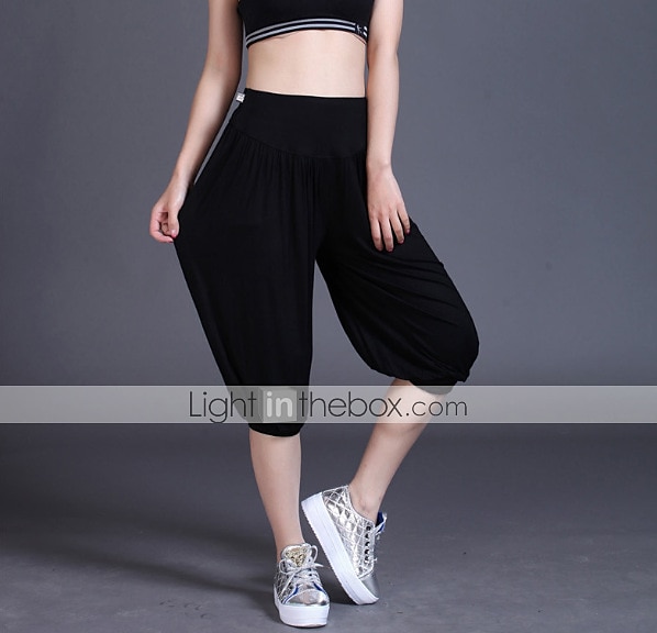 Women's Harem Pants Quick Dry Lightweight High Waist Yoga Zumba Fitness Gym Workout Bloomers Capri Pants Fashion White Black Green Modal Plus Size Sports Activewear High Elasticity Loose / Royal Blue 2025 - GBP £17 –P5