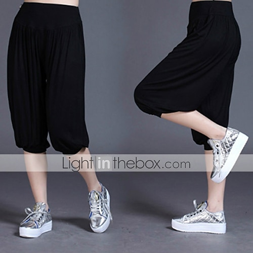 Women's Harem Pants Quick Dry Lightweight High Waist Yoga Zumba Fitness Gym Workout Bloomers Capri Pants Fashion White Black Green Modal Plus Size Sports Activewear High Elasticity Loose / Royal Blue 2025 - GBP £17 –P8