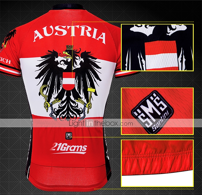 Homens Camisa para Ciclismo Padrão Águia Rússia Manga Curta Moto Camisa / Roupas Para Esporte Blusas com 3 bolsos traseiros Ciclismo de Montanha Ciclismo de Estrada Resistente a UV Secagem Rápida de 2026 por $30.99 –P16