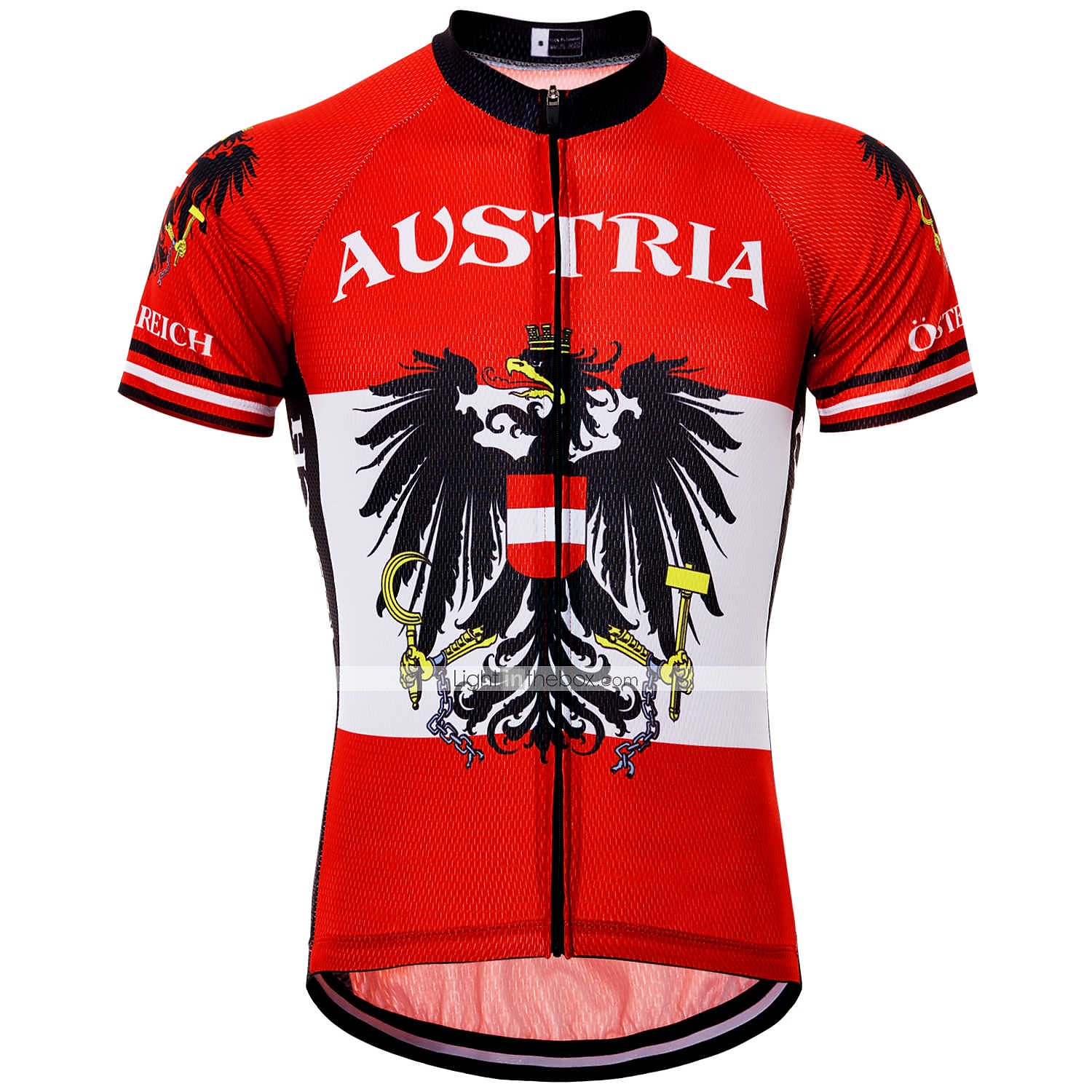 Homens Camisa para Ciclismo Padrão Águia Rússia Manga Curta Moto Camisa / Roupas Para Esporte Blusas com 3 bolsos traseiros Ciclismo de Montanha Ciclismo de Estrada Resistente a UV Secagem Rápida de 2026 por $30.99 –P1