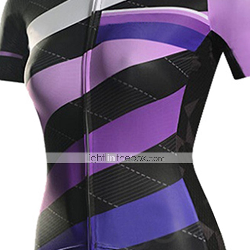 Mujer Maillot de Ciclismo con Culotte Manga Corta MTB Bicicleta Montaña Ciclismo Carretera Verano Primavera Otoño Rosa Morado Naranja Color sólido Rayas Retazos Bicicleta Almohadilla 3D Ciclismo 2026 - $56.99 –P9