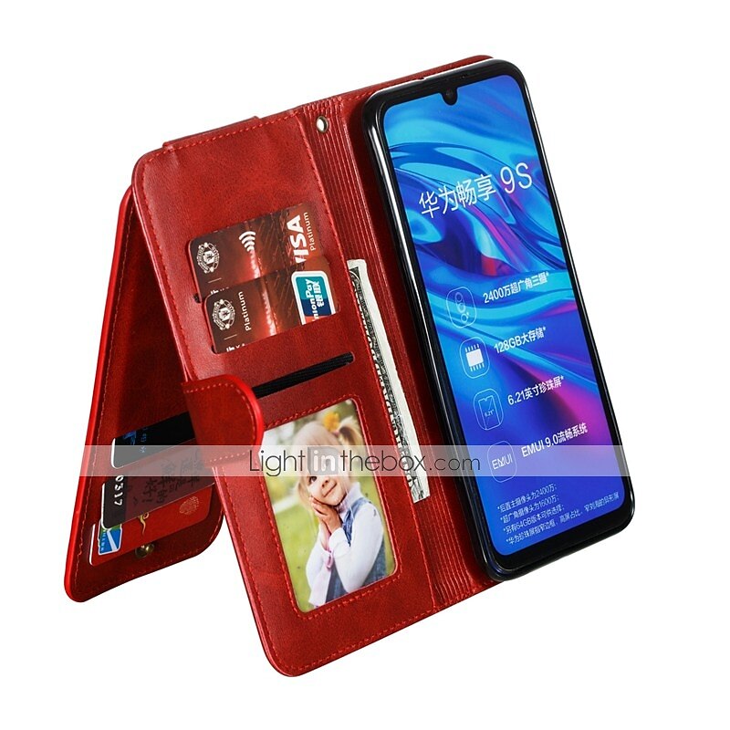 Case For Huawei P30 Pro / P30 lite / P20 Pro Wallet / Card Holder /  Shockproof Full Body Cases Solid Colored PU Leather Case For Huawei P20 Lite  / P Smart