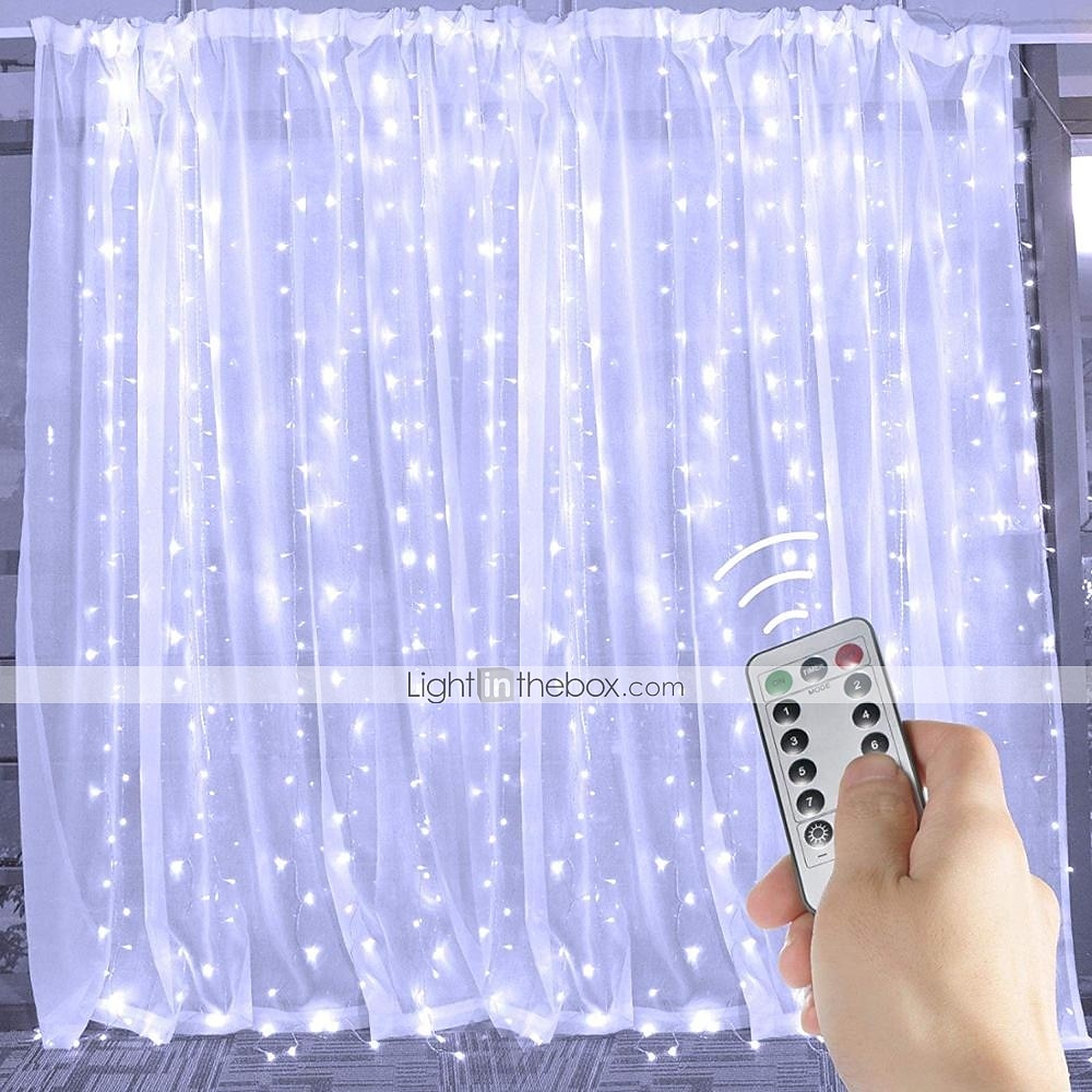 LED Window Curtain String Lights 3x3m Wedding Decoration 300 LEDs with 8 Lighting Modes Christmas Fairy Lights Home Décor Lights for Wedding Bedroom Party Garden Patio 2025 - $16.49 –P11