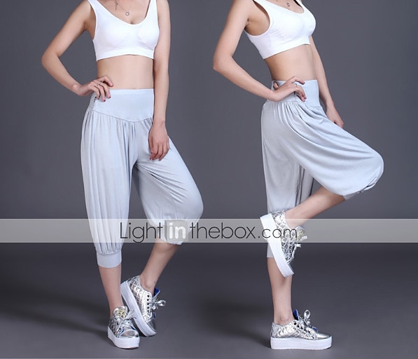 Women's Harem Pants Quick Dry Lightweight High Waist Yoga Zumba Fitness Gym Workout Bloomers Capri Pants Fashion White Black Green Modal Plus Size Sports Activewear High Elasticity Loose / Royal Blue 2025 - GBP £17 –P12