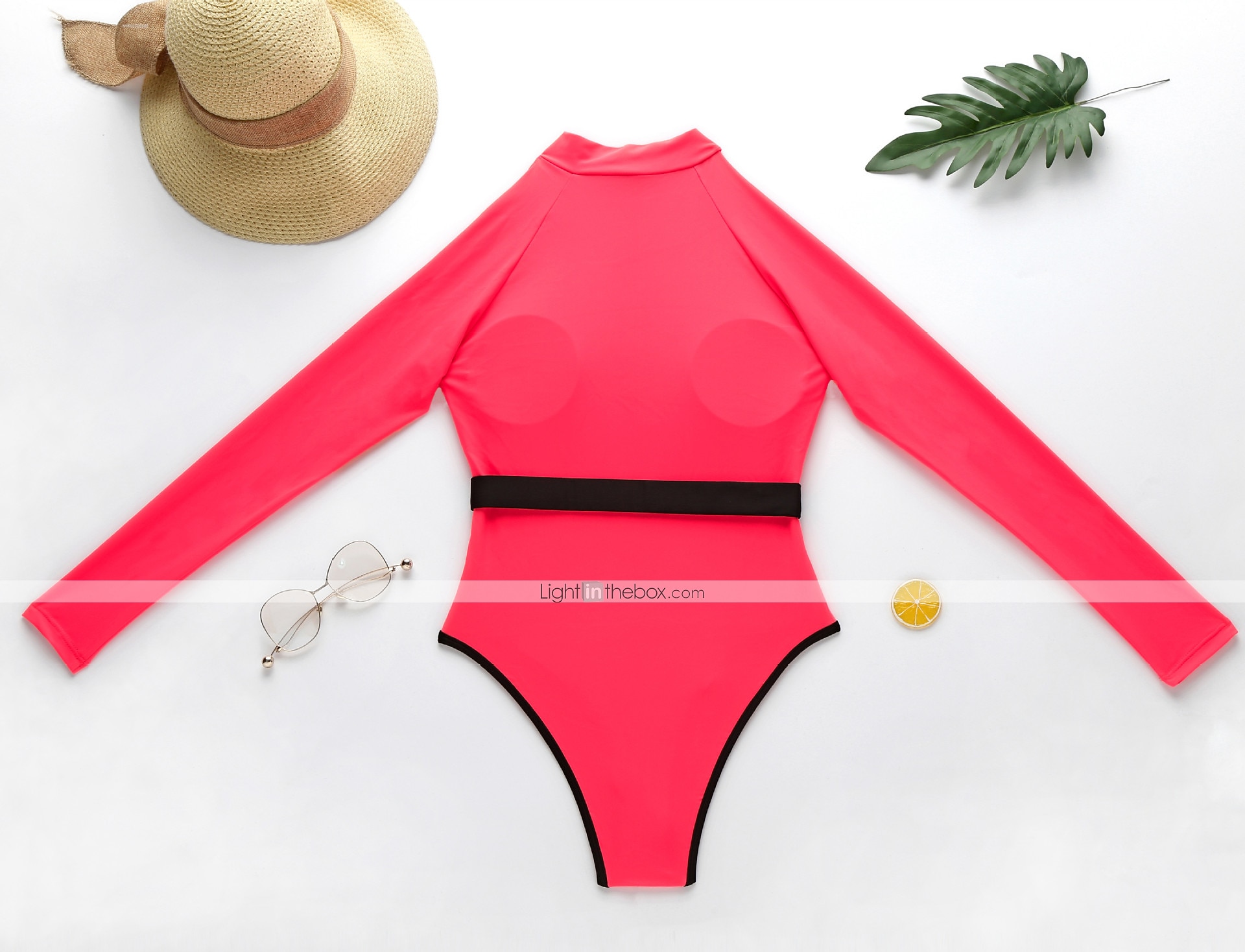 Damen Rash Guard Badeanzug Frontreißverschluss Spandex UPF50+ Schnelltrocknend Langarm Bodysuit Badeanzug Surfen Strand Wassersport Sommer 2026 - €22.67 –P4