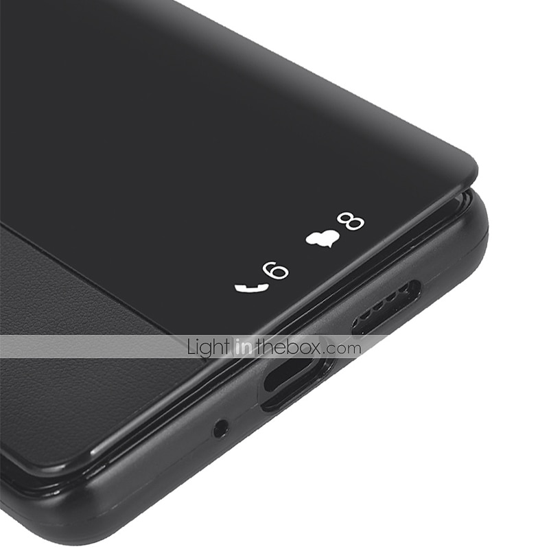 טלפון מגן עבור Huawei Mate 40 Pro + P10 Huawei Mate 20 pro Hwawei P40 P30 P20 Pro Lite כיסוי עם מכסה עם חלון שקיפות מגן גוף מלא אחיד עור PU 2025 - $15.99 –P3