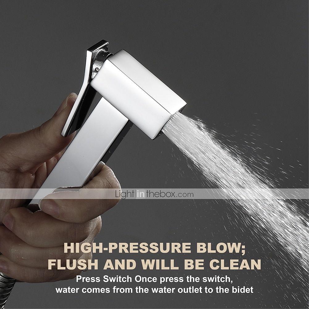 Single Hole Bidet Electroplated Toilet Handheld Bidet Sprayer Self-Cleaning Contemporary 2025 - $59.99 –P3