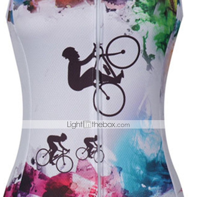 Femmes Gilet de cyclisme Maillot de cyclisme Arc-en-ciel Drôle LGBT Cyclisme Gilet / Veste Top avec 3 poches arrière Résistant aux UV Séchage Rapide Bandes réfléchissantes Poche Arrière Des sports de 2026 ? $30.99 –P2