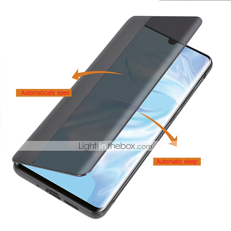 Phone Case For Huawei P40 P30 P20 P10 Pro Lite Mate 40 20 10 Pro Smart Side Window Flip Use to Open Automatically Open Close Auto Sleep All Inclusive Mobile Phone Case 2025 - $15.99 –P2