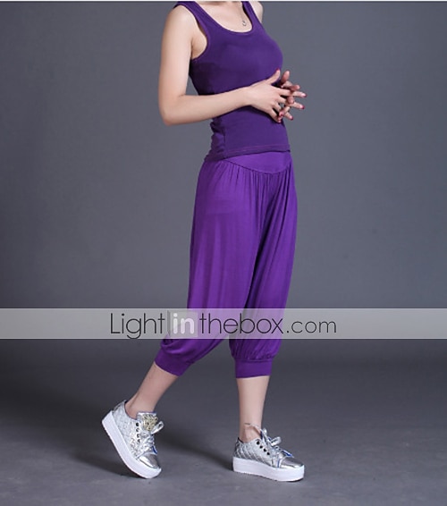 Women's Harem Pants Quick Dry Lightweight High Waist Yoga Zumba Fitness Gym Workout Bloomers Capri Pants Fashion White Black Green Modal Plus Size Sports Activewear High Elasticity Loose / Royal Blue 2025 - GBP £17 –P11
