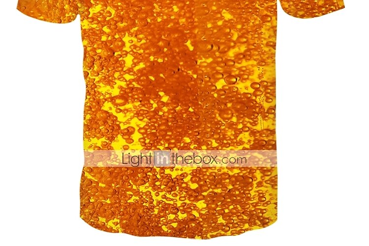 Hombre Graphic 3D Cerveza Camiseta Manga Corta Camiseta Escote Redondo Camisa Fiesta Discoteca Amarillo Ropa Talla Grande XS S M L XL 2XL 3XL 2025 - $15.99 –P2