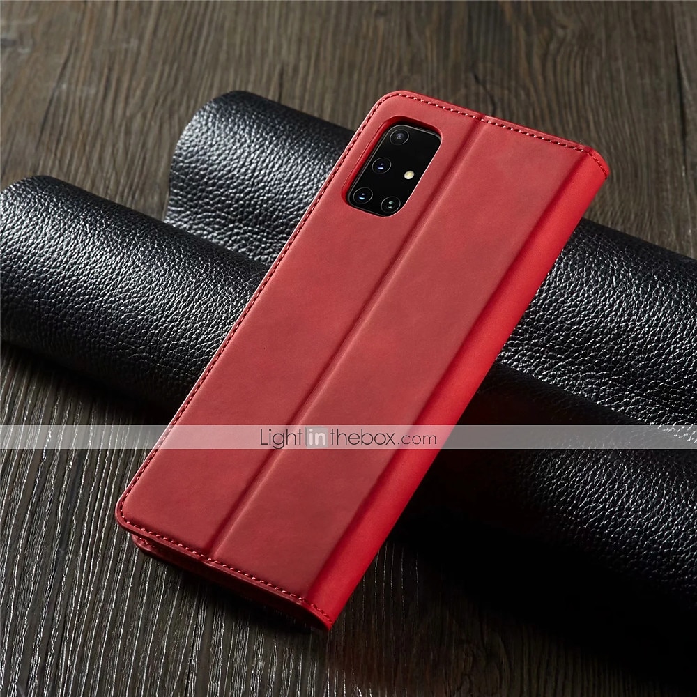 Obal na telefon pro Samsung Galaxy S24 S23 S22 S21 S20 Plus Ultra A54 A34 A14 A73 A53 A33 A72 A52 A42 S25 Ultra peněženkový obal magnetický flip stojánek nárazuvzdorný v jednotné barvě PU kůže 2025 - $18.99 –P8