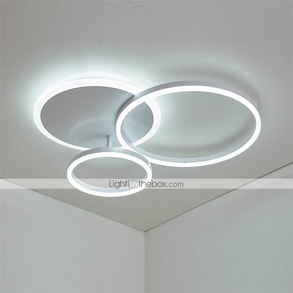 Luzes de teto de 50 cm com 3 luzes LED design círculo design de cluster luzes embutidas acabamentos em metal pintado de estilo nórdico moderno luzes de sala de jantar de escritório 110-240v somente de 2025 por $169.99 –P7