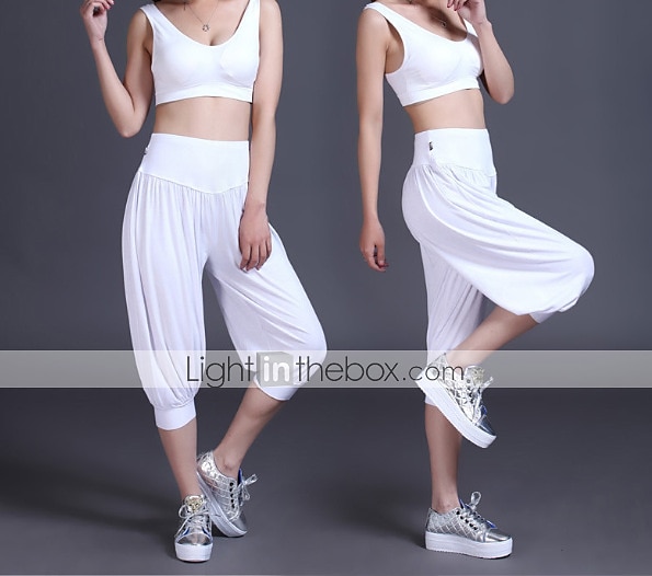 Women's Harem Pants Quick Dry Lightweight High Waist Yoga Zumba Fitness Gym Workout Bloomers Capri Pants Fashion White Black Green Modal Plus Size Sports Activewear High Elasticity Loose / Royal Blue 2025 - GBP £17 –P10
