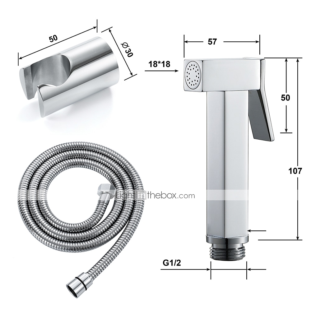 Single Hole Bidet Electroplated Toilet Handheld Bidet Sprayer Self-Cleaning Contemporary 2025 - $59.99 –P5