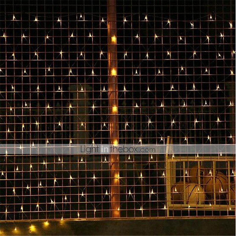 1.5x1.5M LED Net Lights, Waterproof Outdoor String Lights, Multi-color Fairy Curtain Lights for Christmas, Wedding, Garden and Holiday Decoration 2025 - $12.99 –P7