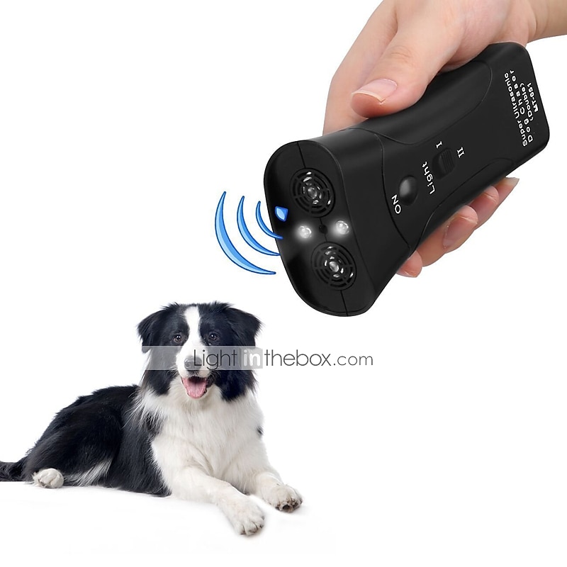 New Ultrasonic Dog Chaser Aggressive Attack Repeller Trainer LED Flashlight training Repeller Control Anti Bark Barking 2025 - $19.99 –P2