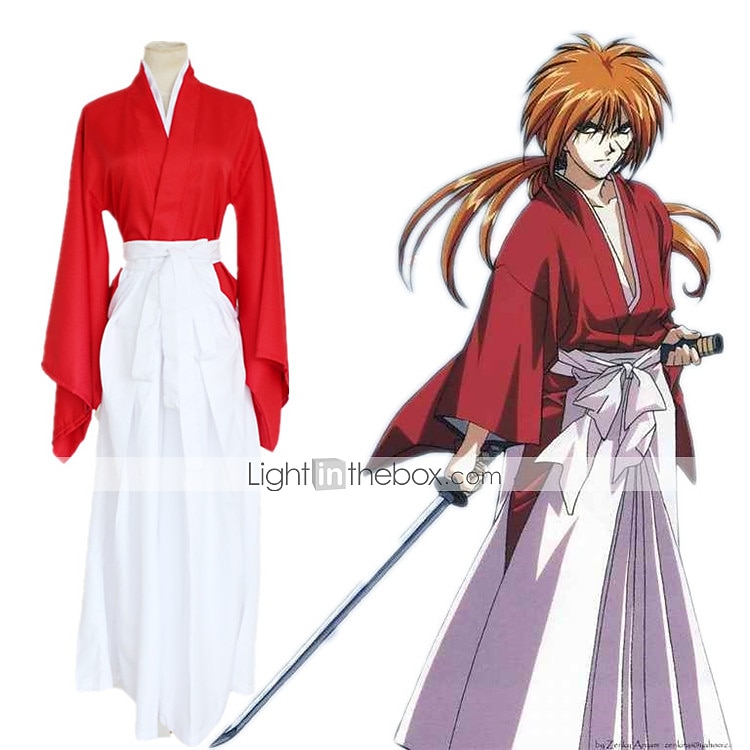 Himura Kenshin Cosplay Costume Anime Rurouni  