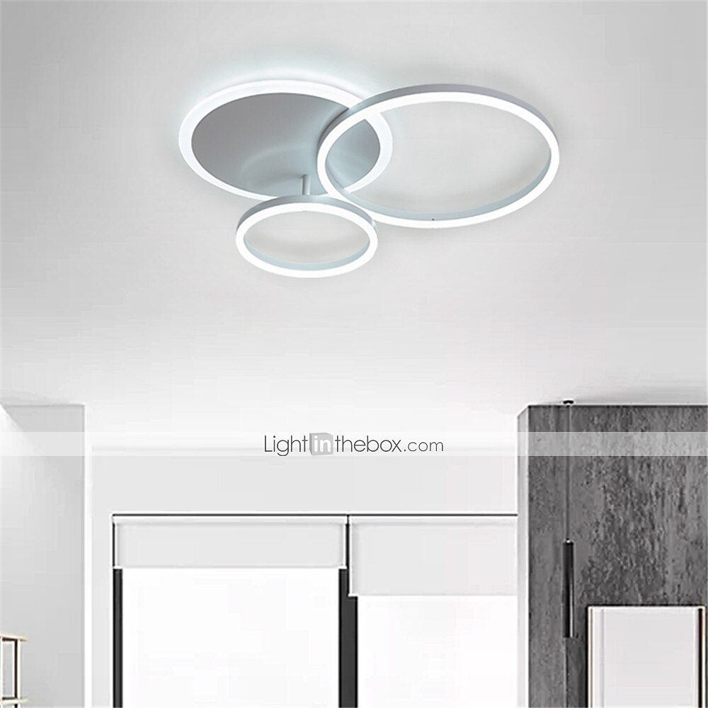 Luzes de teto de 50 cm com 3 luzes LED design círculo design de cluster luzes embutidas acabamentos em metal pintado de estilo nórdico moderno luzes de sala de jantar de escritório 110-240v somente de 2025 por $169.99 –P5